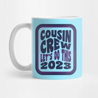 Cousin Camp 2023 Tie Dye amily Camping Summer Vacation Mug